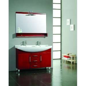   Cherry wood vanity double basin sink cherry wood vanity mirror 8120