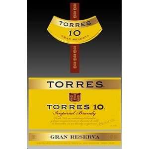  Torres Brandy 10 Gran Reserva 750ML Grocery & Gourmet 