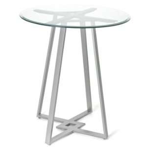 Amisco Dirk Glass Top Bar Height Table:  Home & Kitchen
