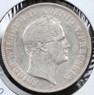 1851A Prussia Germany Silver Thaler   XF/AU   NICE!  