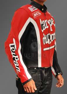 Torque Carpe Diem Biker Cary Ford Motorcycle Heavy Duty Leather Jacket 