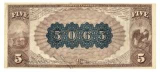 For auction is one Series of 1882 $5 National Currency Note. The Ohio 