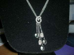Judith Jack .925 SS marcasite drop necklace RP $275  