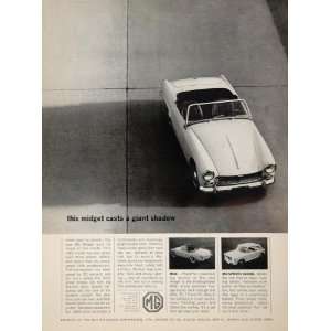  1963 Ad Vintage MG Midget British Motor Corporation Car 
