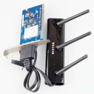  BELKIN N1 Wireless 802.11n Desktop Card F5D8001 Antenna 