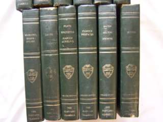 The Harvard Classics 12 Books Green Leather Binding 1937 Registered 