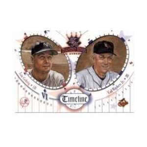  2002 Donruss Diamond Kings Timeline #TL8 Lou Gehrig / Cal 
