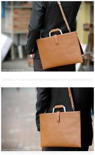 Mens Leather Briefcase /Shoulder Bag, Genuine Leather  