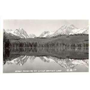   Postcard Early Morning on Little Redfish Lake Idaho 