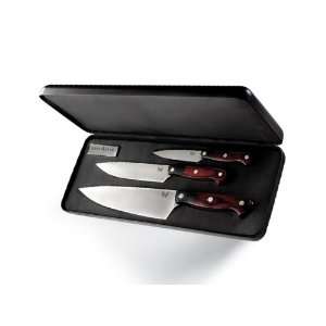 Prestiedges 3 Piece Knife Set   Single Piece Full Tang 440C Stainless 