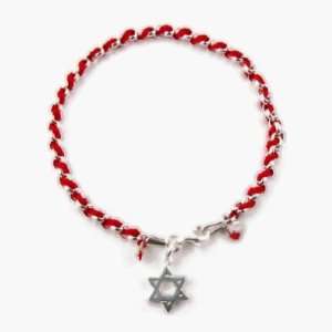   RED KABBALAH BENDEL BRACELET WITH STAR OF DAVID 925 