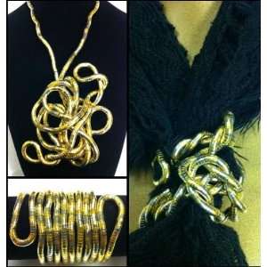   Bendy Jewelry Necklace Bracelet Scarf Holder Shape Design Twist Bendy