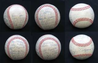 1948 New York Yankees team signed baseball (30 sigs)  