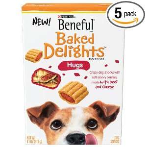 Beneful Baked Delights Hugs Dog Snack, 11 Ounce (Pack of 5)  