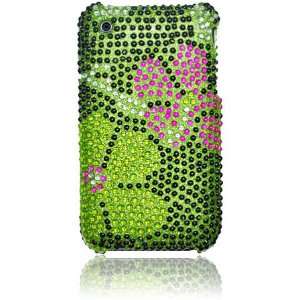  iPhone 3G and iPhone 3GS Full Diamond Graphic Case   Green 