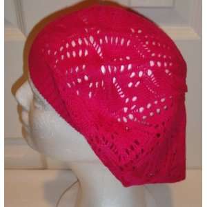   Crocheted Knitted Hat Beret For Toddlers Girls Red: Everything Else