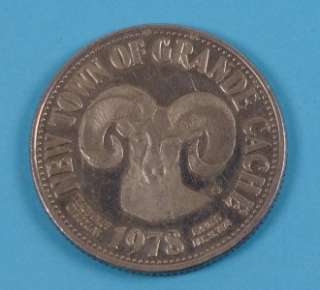 New Town of Grande Cache Commemorative Token, 1978   Good for $1.00 in 