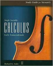 Study Guide for Stewarts Single Variable Calculus Early 