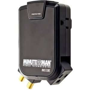   : Minuteman SlimLine MMS130RC 3 Outlets Surge Suppressor: Electronics