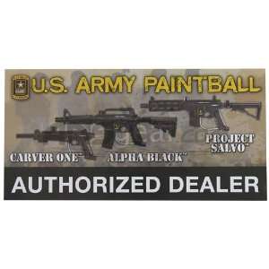  Tippmann Authorized Dealer Window Sticker 12 x 6   Army 