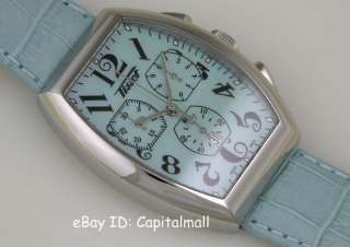 NEW TISSOT MOTHER OF PEARL CHRONO LEATHER LADIES WATCH  