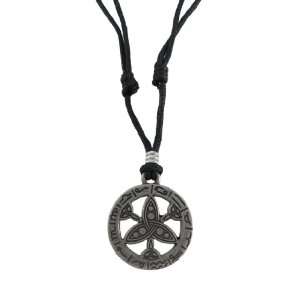  Pewter Celtic Triscele Zodiac Symbol Adjustable Cord 