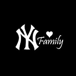  New Yankees Family Car Window Decal Sticker White 6 