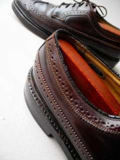   IMPERIAL SHELL CORDOVAN SHOE WING TIP 5 NAIL GUNBOATS LONGWING 8 C