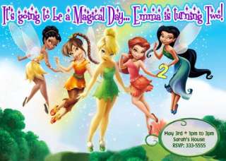TINKERBELL & FAIRIES BIRTHDAY PARTY INVITATIONS FIRST  