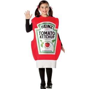 Lets Party By Rasta Imposta Heinz Squeeze Ketchup Bottle Child Costume 