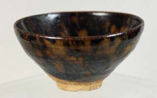 ANTIQUE CHINESE SONG DYNASTY SIMULATED TORTOISE SHELL GLAZE BOWL 960 