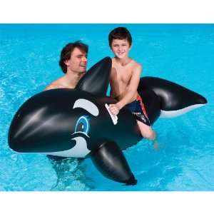 Massive Inflatable Whale Swimming Pool Ride on Toy:  Sports 