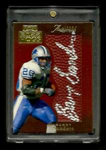 Barry Sanders 1999 Absolute SSD Boss Hoggs Auto Ball Rare Early Auto 