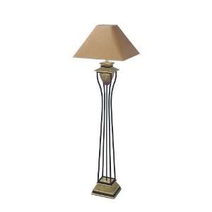  Home Deco Floor Lamp with Taupe Linen Shade: Home 