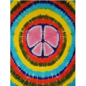  1960s Style Tie Dye Peace Sign Tapestry #64: Everything 