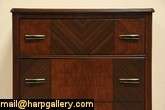 Authentic Art Deco period furniture from about 1940, a three piece 