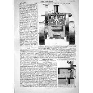  1867 RANSOMES SIMS TRACTION ENGINE BOILER MACHINERY 