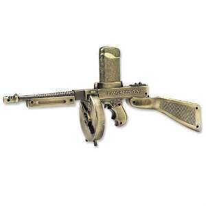 Thompson Gun Display with Removeable Lighter:  Sports 