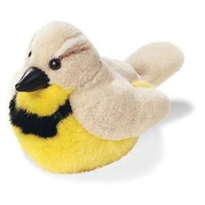  Western Meadowlark   Plush Squeeze Bird with Real Bird 