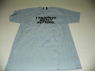 BDG I Promote Heavy Petting Humor T Shirt TShirt Lg L  