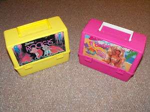 Thermos Brand Barbie Lunchbox Lot of 2 in Poor Shape  