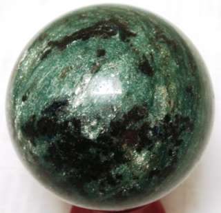 BRIGHT FUCHSITE KYANITE SPHERE RUSSIA 43 mm  