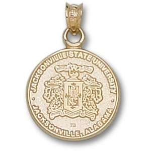  Jackson State Tigers Crest Pendant (Gold Plated): Sports 