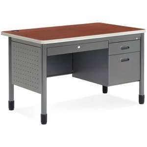  Mesa Series Desk   Single Pedestal   48W x 30D x 29H 