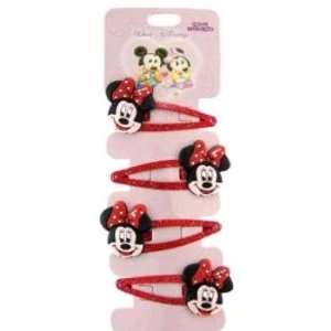  Minnie Mouse hair clips   4 pcs set 