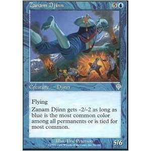  Magic the Gathering   Zanam Djinn   Invasion   Foil Toys 