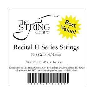  The String Centre Recital II Cello String Set 3/4 size set 