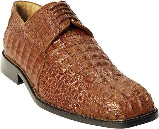 Belvedere Coppola Brandy All Over Genuine Hornback Crocodile Shoes 