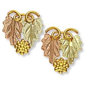   Landstroms Classic Black Hills Gold Earrings, clip on   A136C: Jewelry