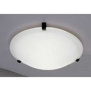 PLC Lighting 3453 WH Black Nuova Functional Flushmount Ceiling Fixture 